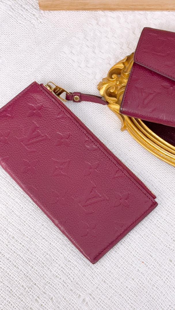 Louis Vuitton Purple Empreinte Curieuse 2in1 Wallet