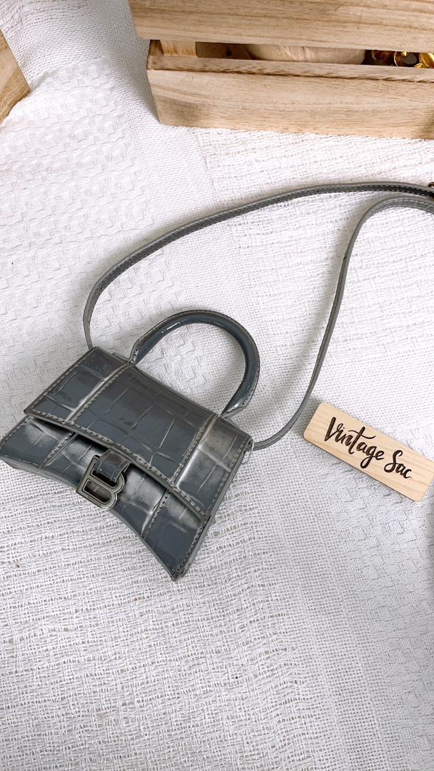 Balenciaga Silver Nano Hourglass