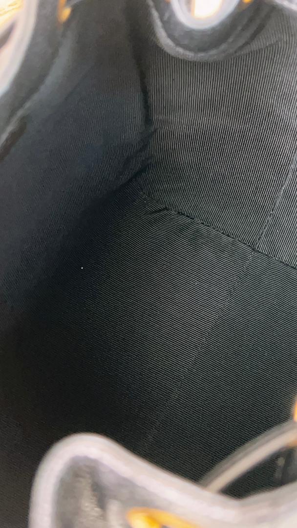 Chanel Black Caviar Vintage Drawstring Bucket Bag (GHW)