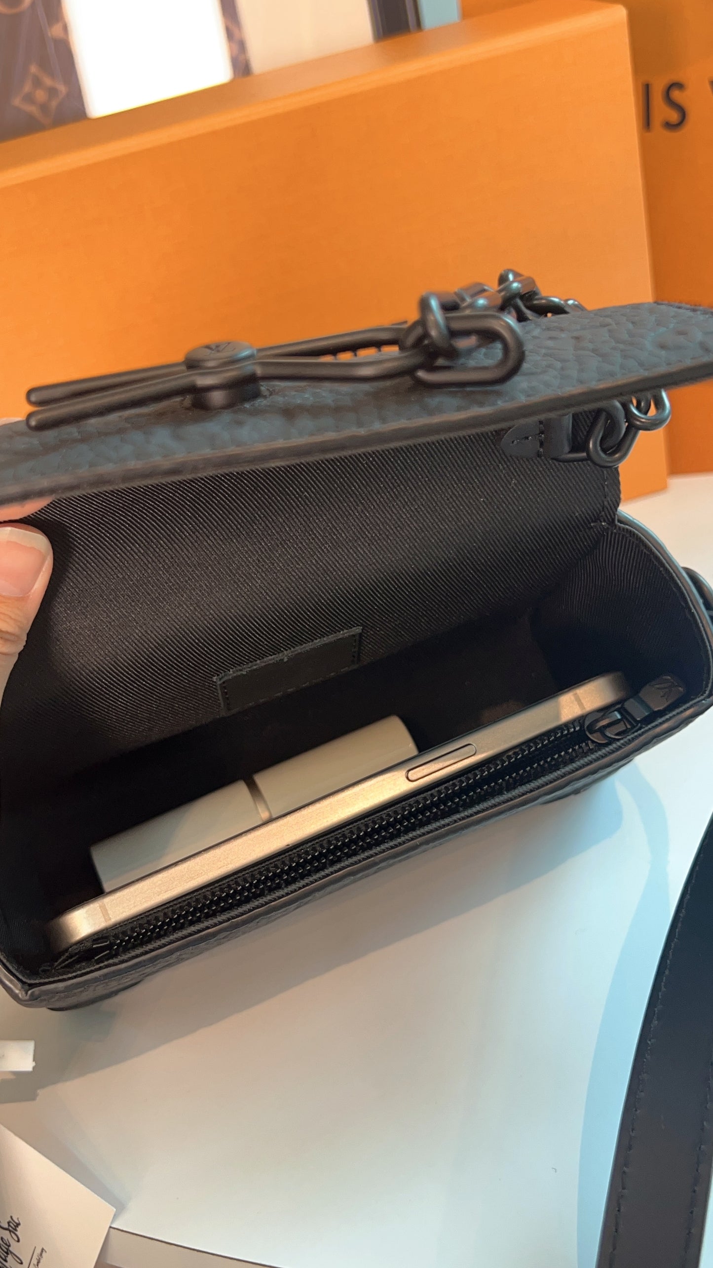 LV Monogram Taurillon Steamer Wearable Wallet