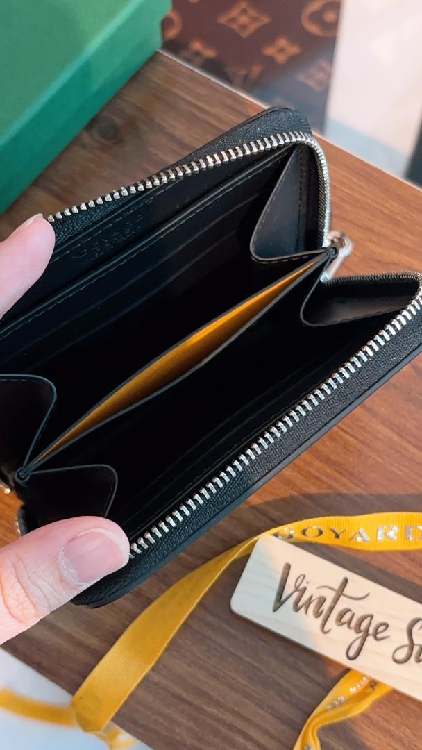Goyard Black Matignon PM Wallet