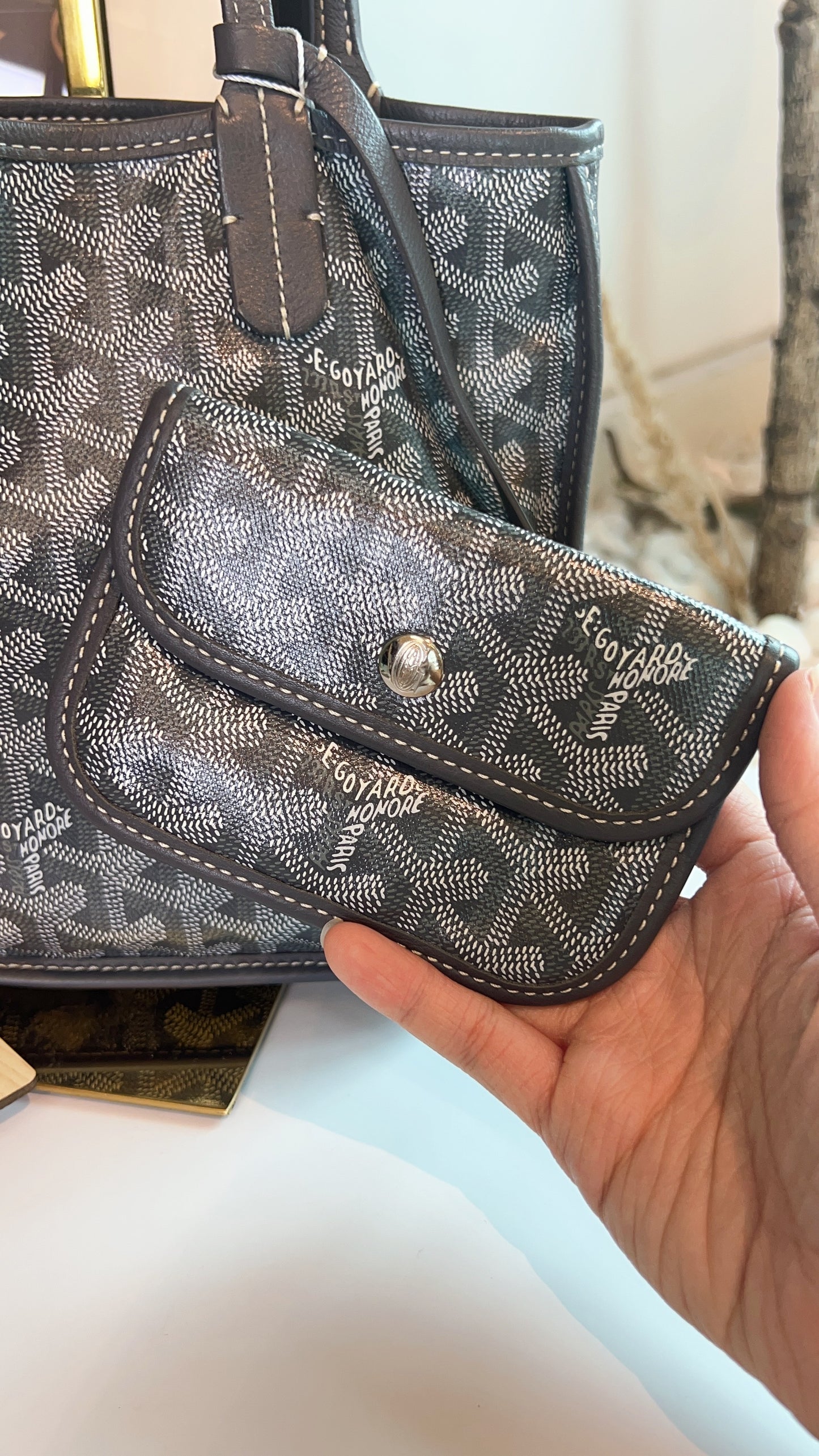 Goyard Grey Mini Anjou