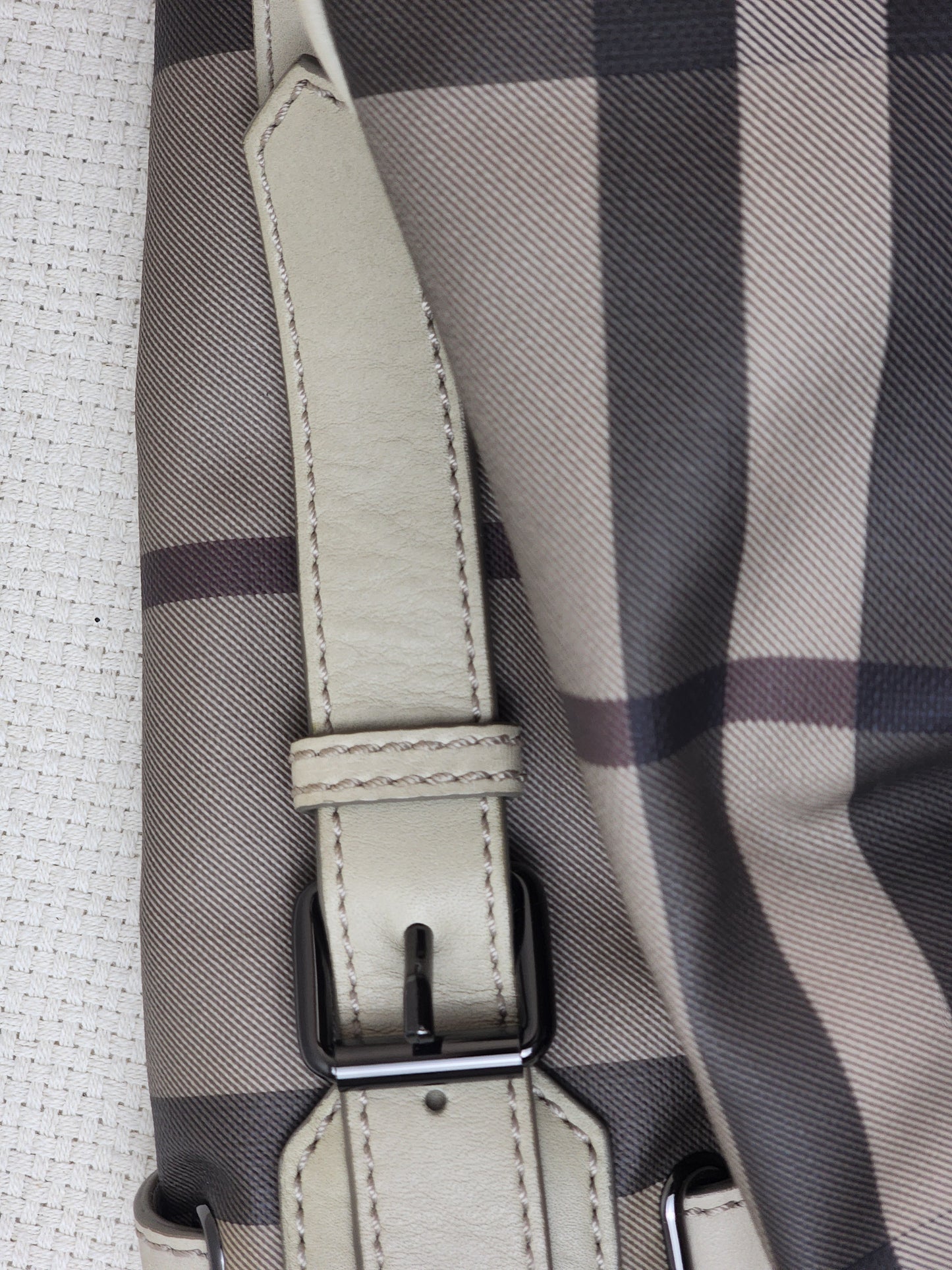 Burberry Smoked Check Walder Hobo Bag