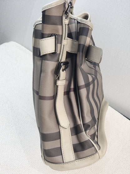 Burberry Smoked Check Walder Hobo Bag