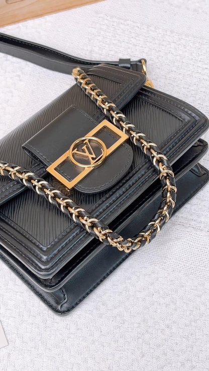 Louis Vuitton Black Epi Mini Dauphine