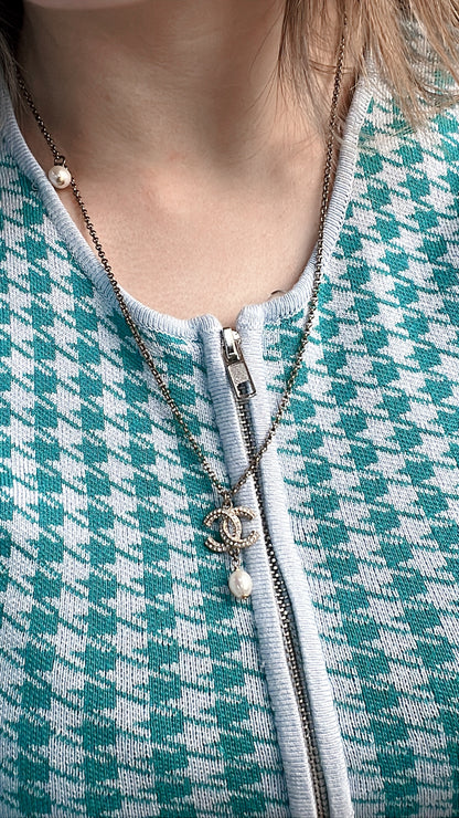 Chanel Gold Diamante CC Necklace