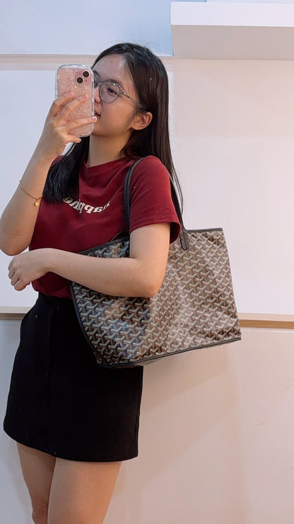 Goyard Black Anjou PM
