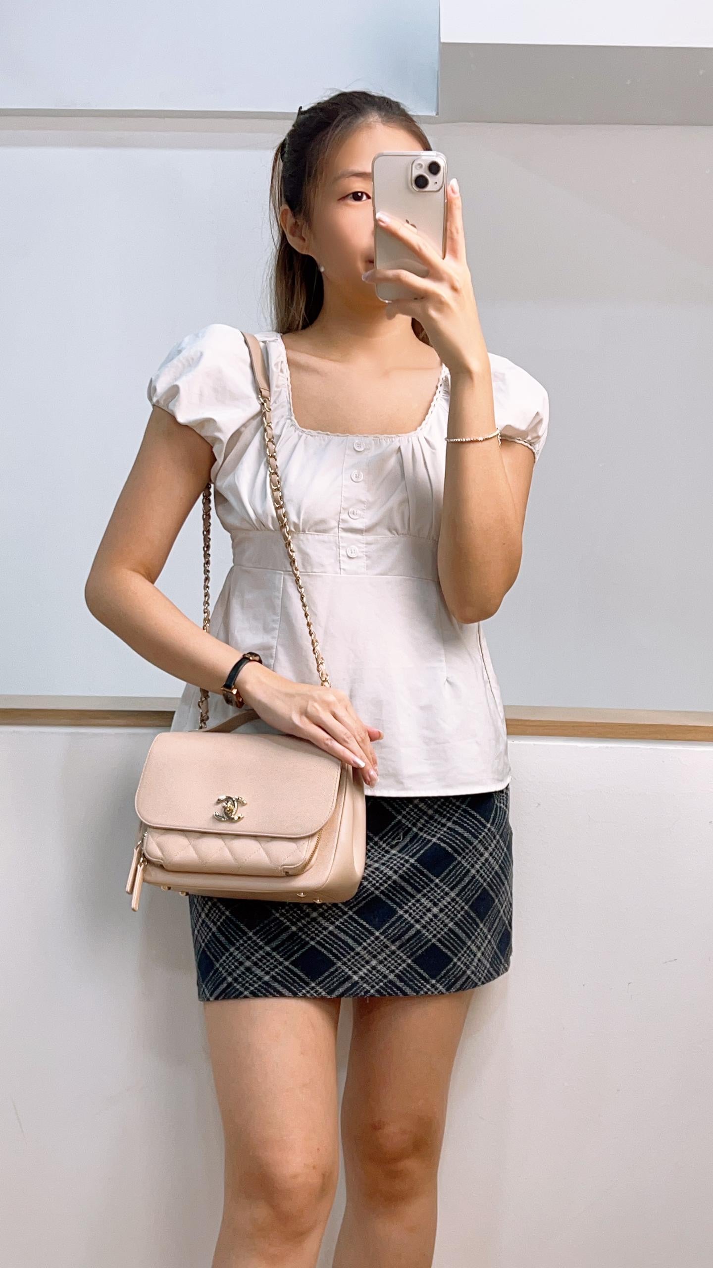 Chanel Pink Caviar Small Business Affinity Ghw