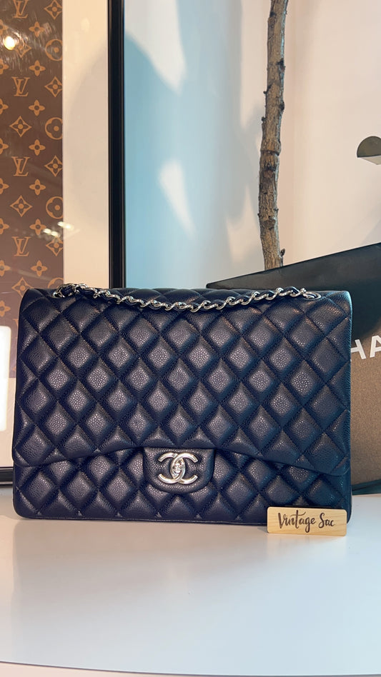 Chanel Blue Caviar Maxi CF SHW