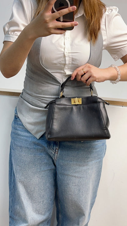 Fendi Black Mini Peekaboo