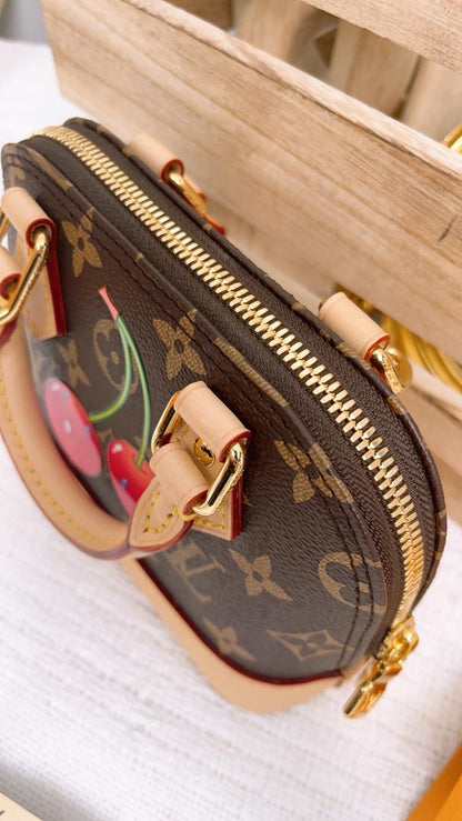 LV Monogram Nano Alma Cerise
