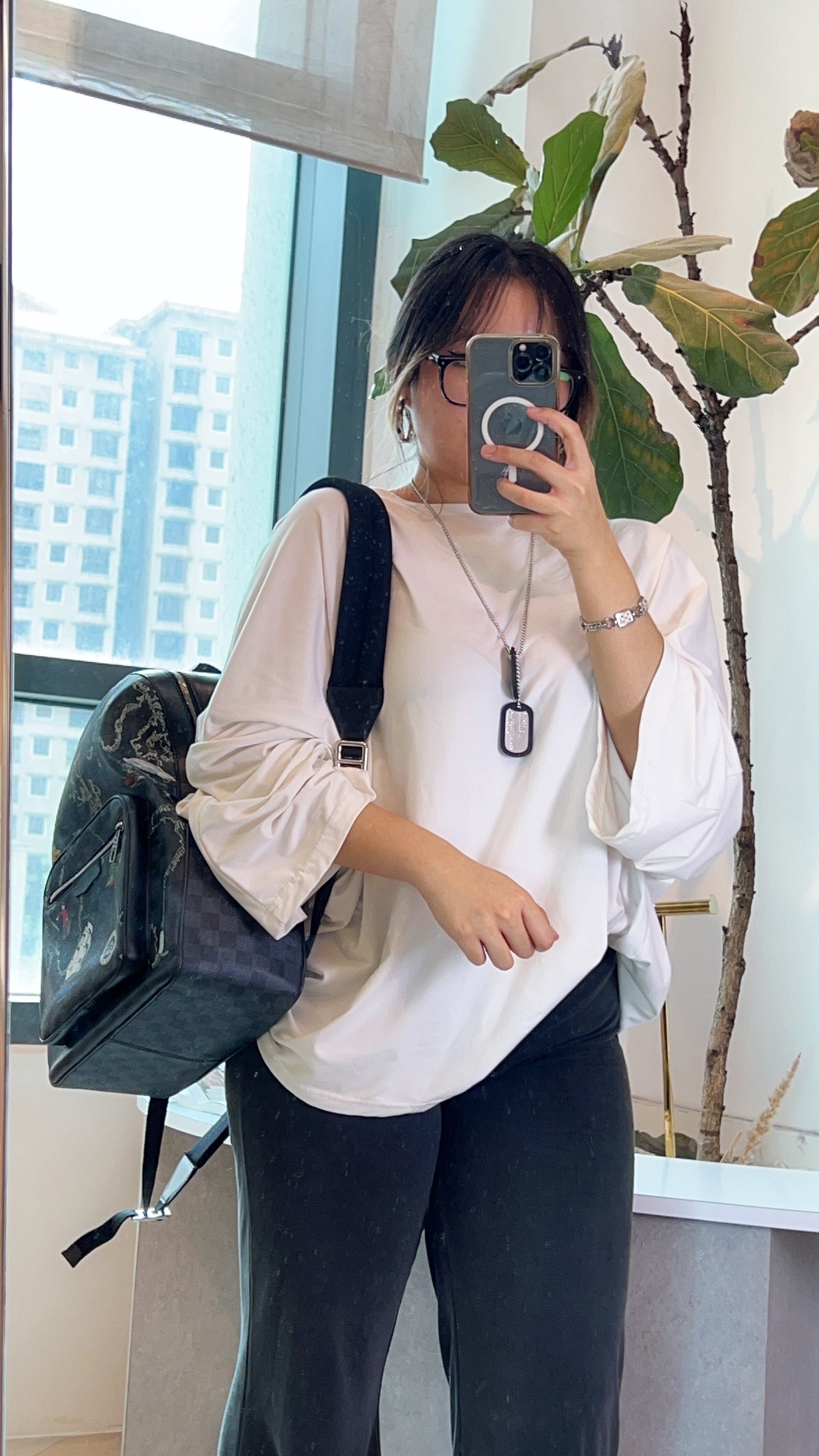 LV Damier Graphite Josh World Map Backpack