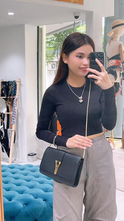 YSL Calfskin Y ligne Clutch