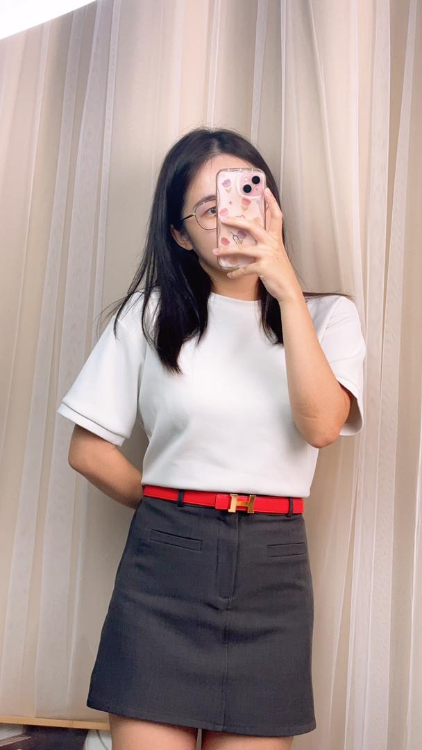 Hermes Red / Rose Jaipur Constance Reversible Belt 23mm