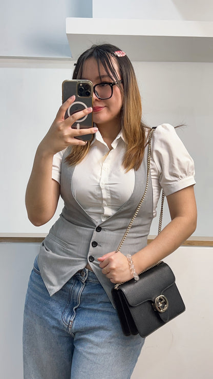 Gucci Black Interlocking Chain Bag GHW