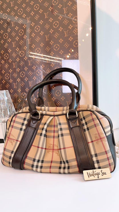 Burberry Haymarket Check Bowling Tote
