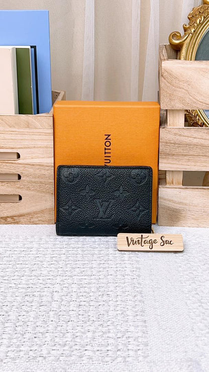 LV Black Monogram Empreinte Clea Wallet