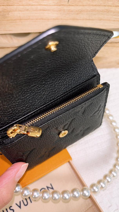 LV Black Emprenite Zoe Wallet