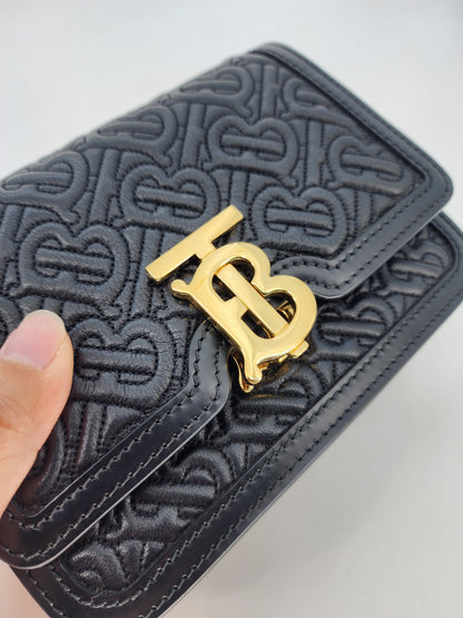 Burberry Mini TB Quilted Crossbody Black