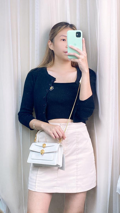 Bvlgari White Serpenti Belt Bag