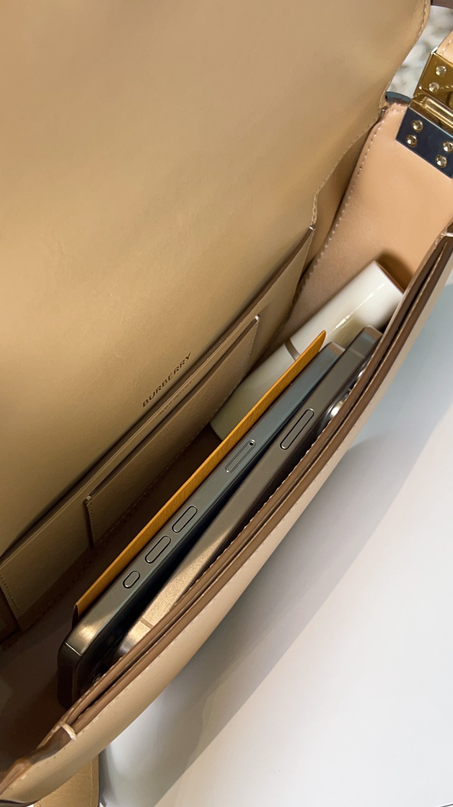 Burberry Beige Olympia Shoulder Bag