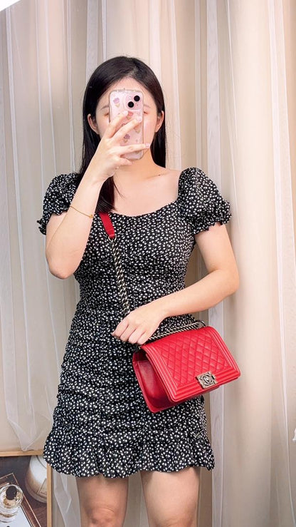 Chanel Red Calfskin Old Medium Boy Flap (RHW)