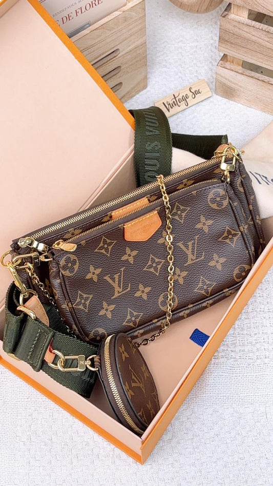 Louis Vuitton Monogram Khaki Multi Pochette
