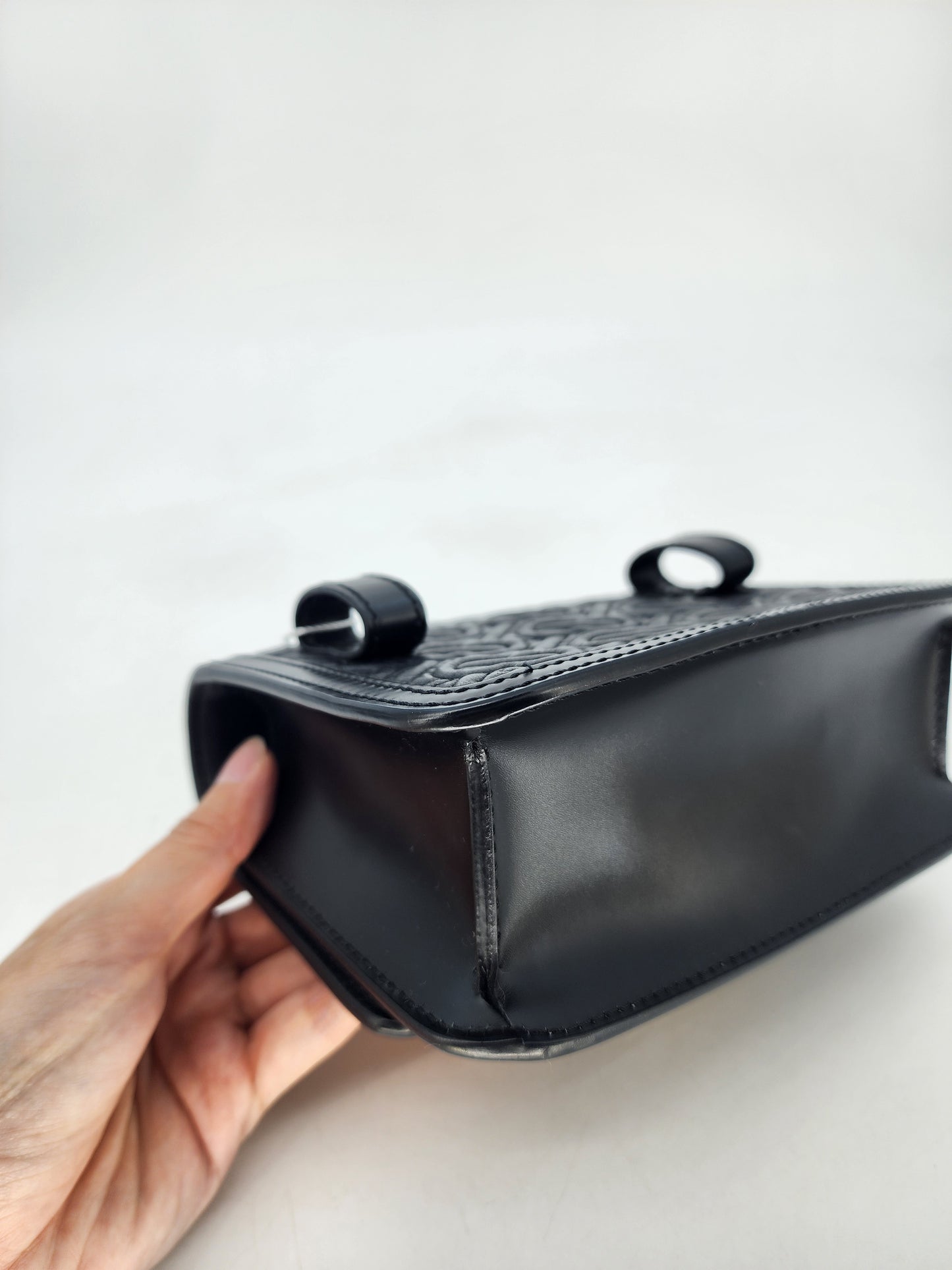 Burberry Mini TB Quilted Crossbody Black