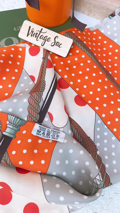 Hermes Clic Clac A Pois Maxi Twilly