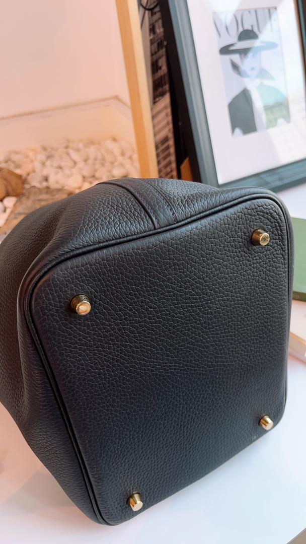 Hermes Bleau Nuit Picotin 22 (GHW)