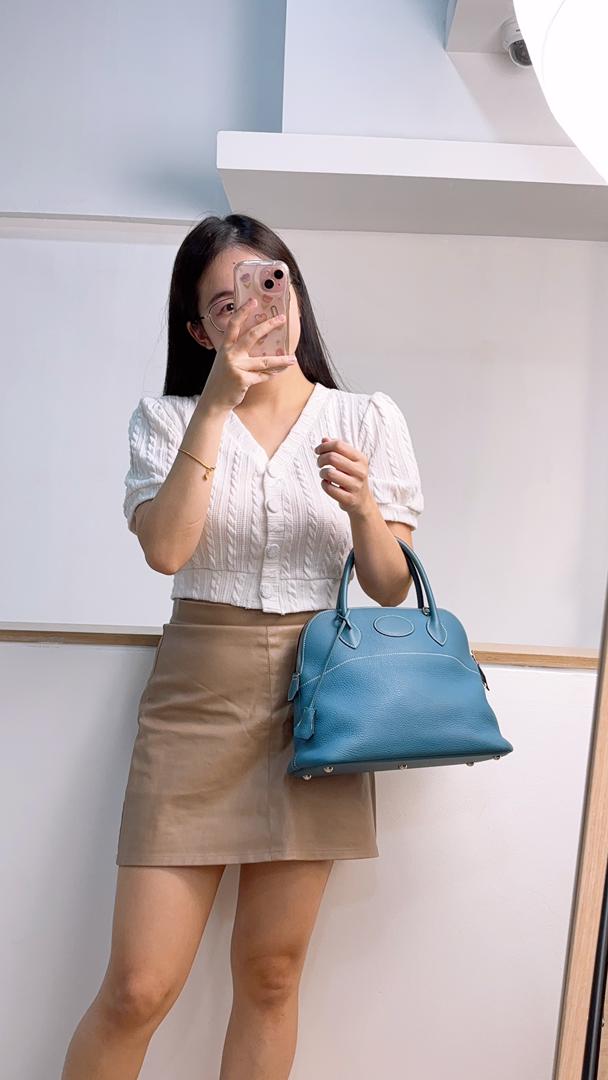 Hermes Bleu Jean Bolide 31 (PHW)