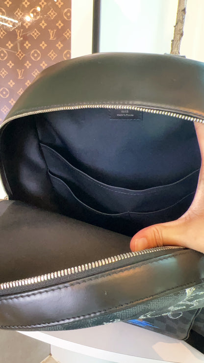 LV Damier Graphite Josh World Map Backpack