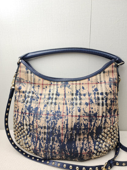 Burberry Haymarket Check Splash Studded Canterbury Tote