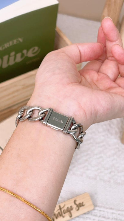 Chanel Silver Vintage Premiere Chain Watch S