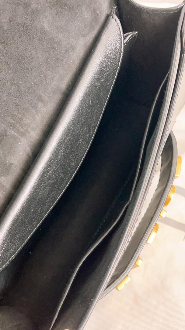 Dior Black Calfskin Jadior Medium Shoulder Bag GHW