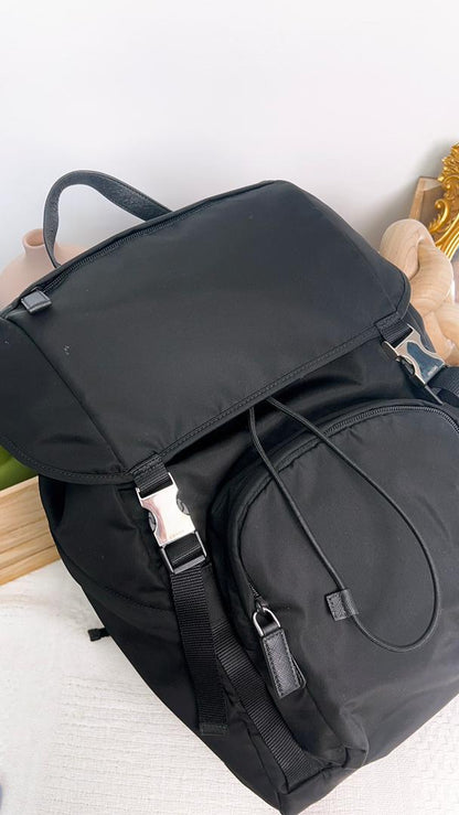 Prada Black Nylon Backpack