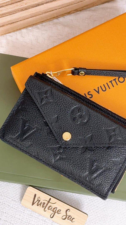 Louis Vuitton Black Empreinte Recto Verso Card Holder