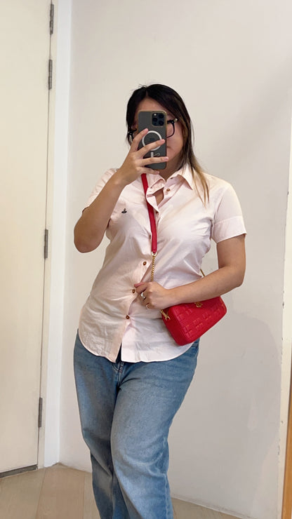 Burberry Red Small Lola Camera Bag