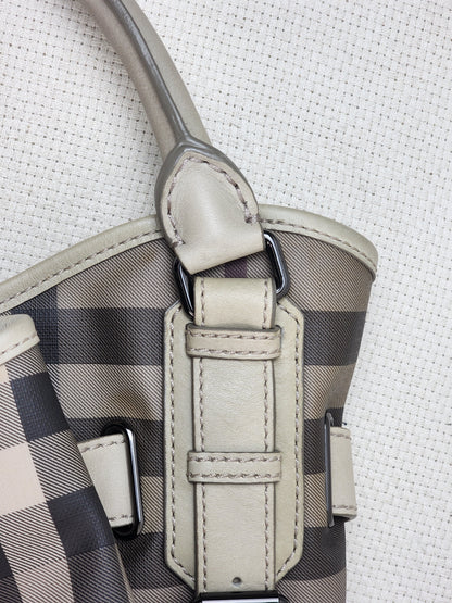 Burberry Smoked Check Walder Hobo Bag