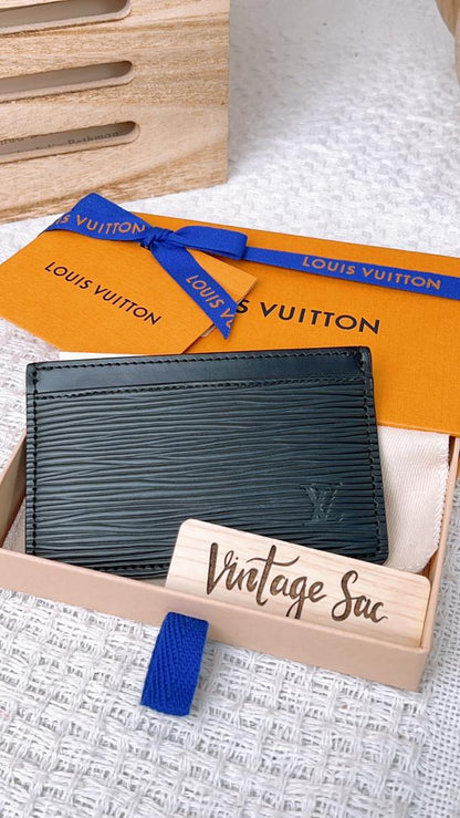 Louis Vuitton Black Epi Card Case