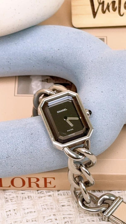 Chanel Silver Vintage Premiere Chain Watch S