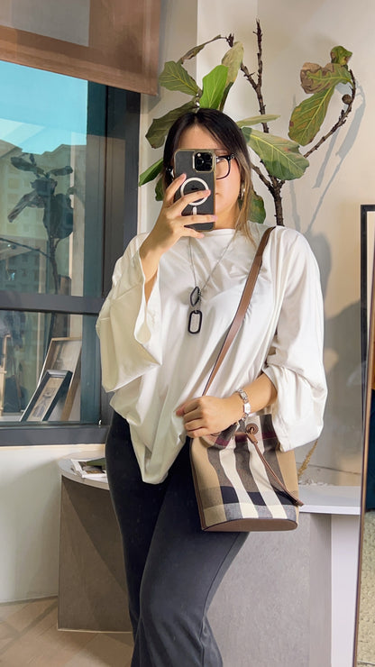 Burberry Canvas Bucket Bag