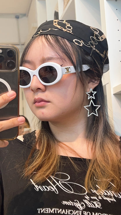 Celine Marble White Triomphe Sunglasses