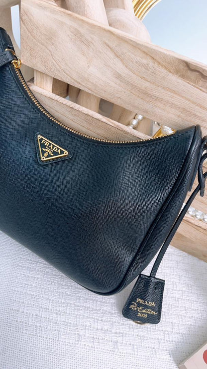 Prada Saffiano Re-Edition 2005 3in1 Hobo