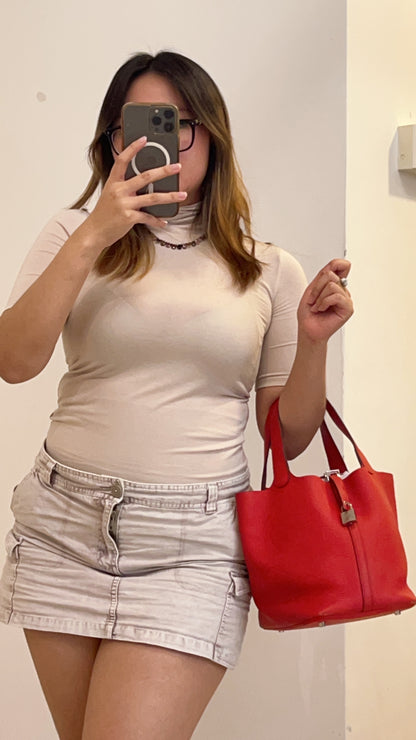 Hermes Picotin 22 in Red Clemence