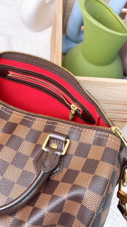 Louis Vuitton Damier Ebene Speedy 25 Bandouliere