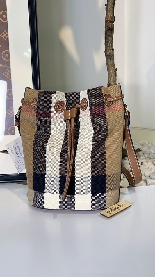 Burberry Canvas Bucket Bag