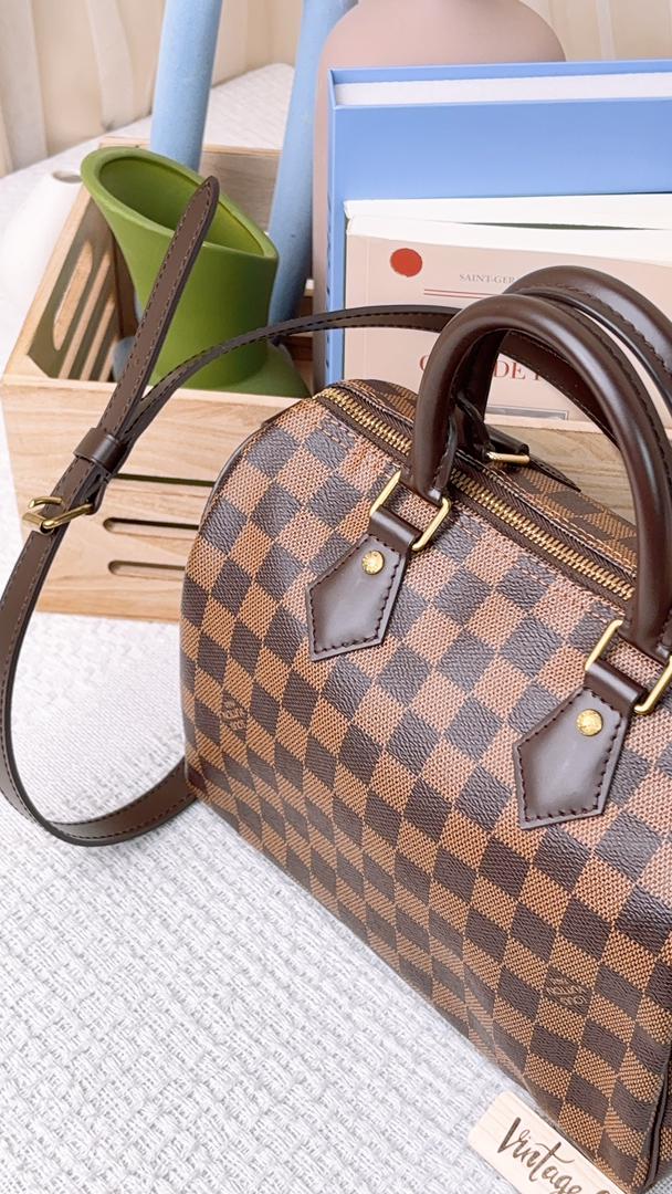 Louis Vuitton Damier Ebene Speedy 25 Bandouliere