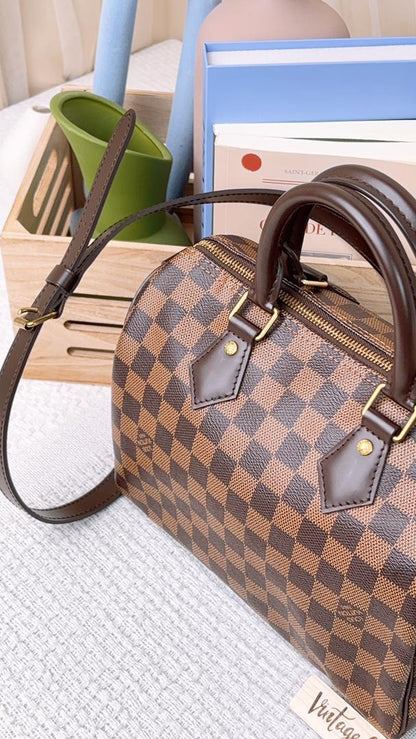 Louis Vuitton Damier Ebene Speedy 25 Bandouliere