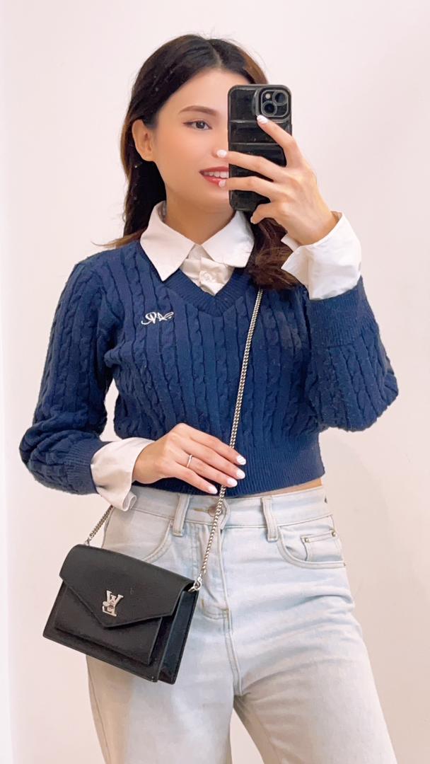 LV Black Mylockme Chain Pochette